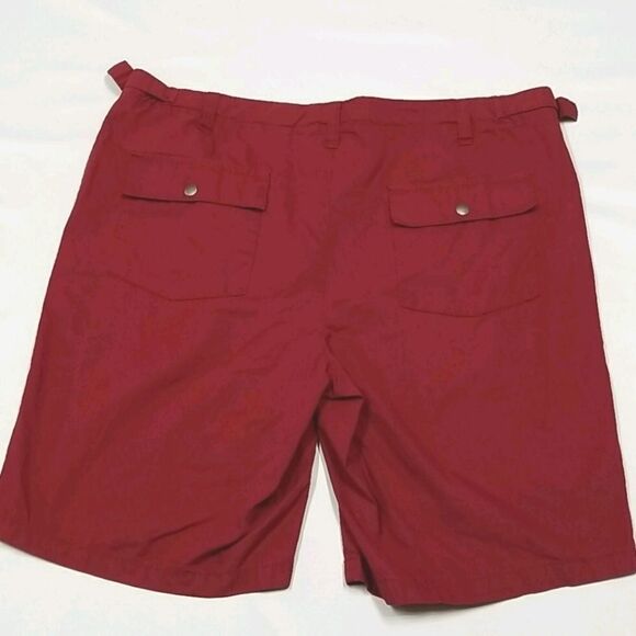 🎁5/$25 Joe Fresh Shorts Men's Size 36 Red Side Pockets Zipper and Snap Camping - Picture 4 of 7